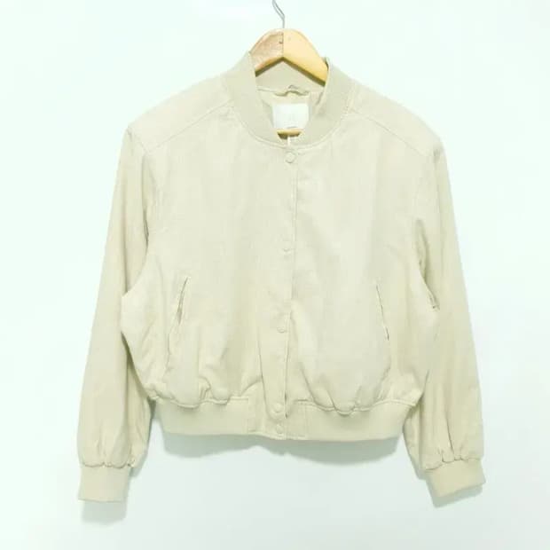 H&M 린넨 봄버 자켓 XL_M0857