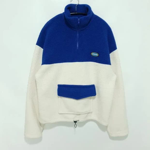 NCOVER 엔커버 배색 플리스 아노락 F_W0245