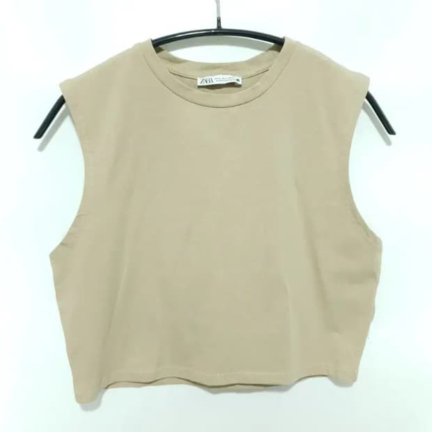 자라 크롭 민소매 티 L_S1028
