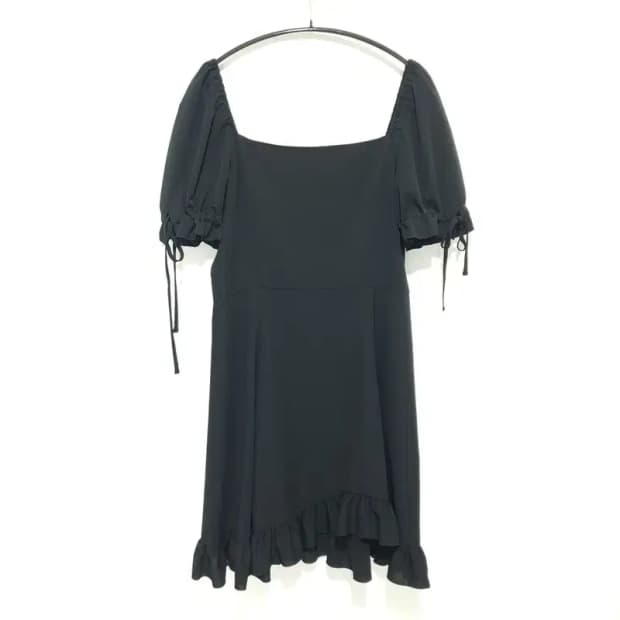 던스트 스퀘어넥 셔링 원피스 M_S1037