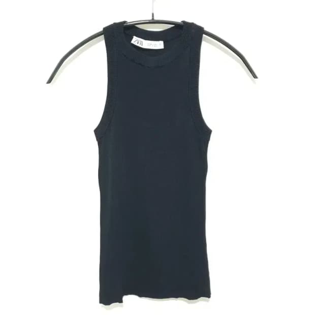 자라 홀터넥 니트 탑 XS_S1030