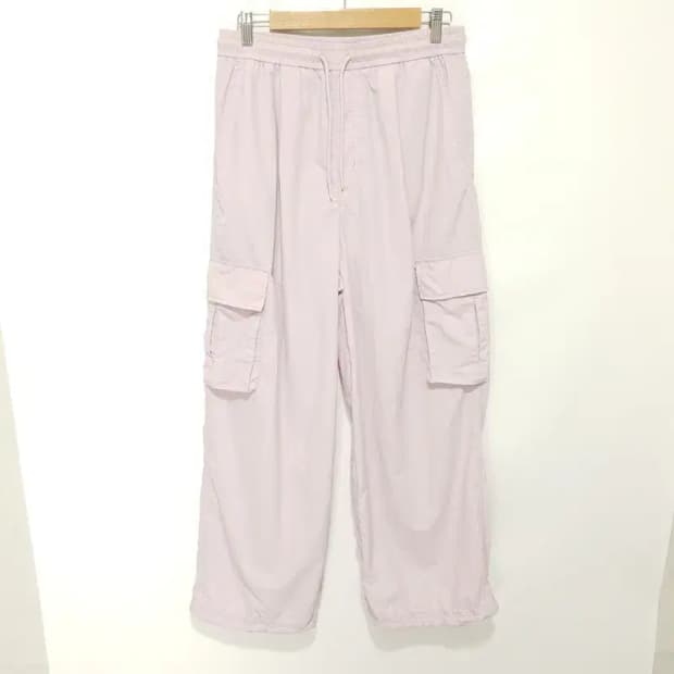 스파오 나일론 카고 와이드 스트링 조거 팬츠 L_S1060