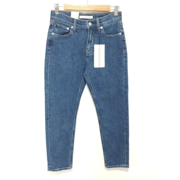 캘빈클라인 미드라이즈 슬림핏 크롭 데님 팬츠  28_M1046
