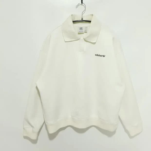 아디다스 여성 스웨이드 오버사이즈 맨투맨 M_M1061