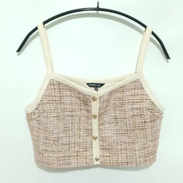 LAB 트위드 크롭 뷔스티에 S_S1068