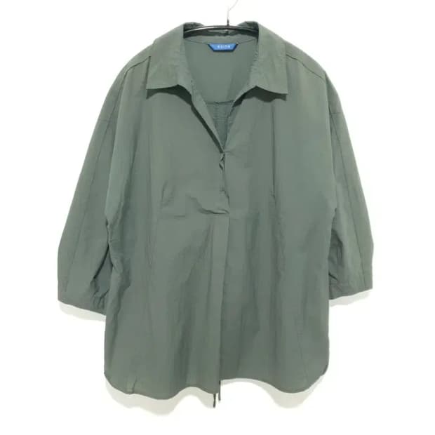 키이스 오픈카라 7부 블라우스 85-160_S1152