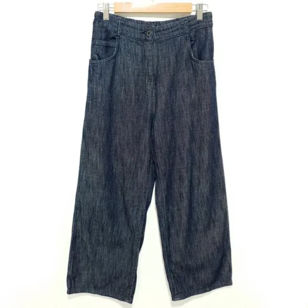 스튜디오 톰보이 뒷밴딩 와이드 데님 팬츠 F_S1182