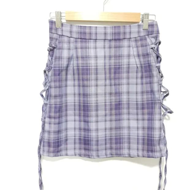 Menlo 체크 코르셋 스커트 L_S1220