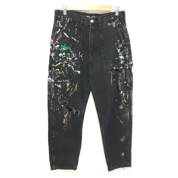 자라 페인티드 데님 팬츠 EUR 38_M1278