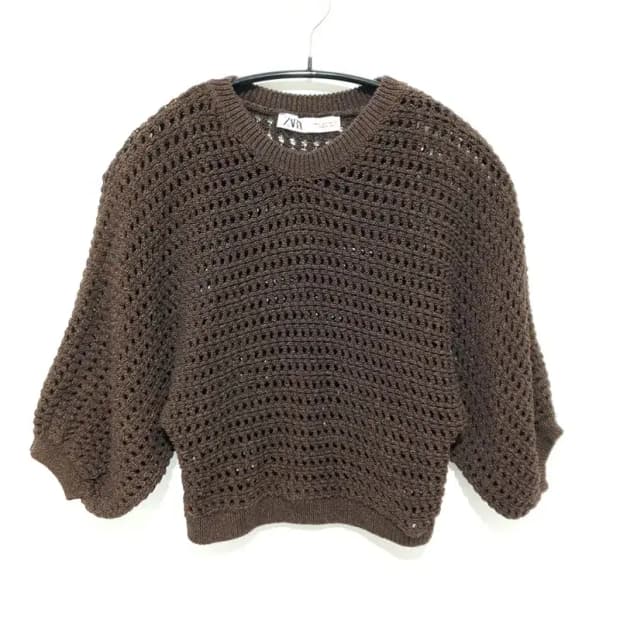 자라 크롭 뜨개 니트 S_S1240