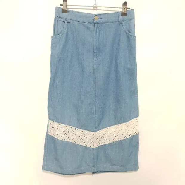 프리키쉬빌딩 데님 스커트 1_S1271