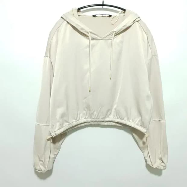 자라 새틴 크롭 후드티 M_M1310