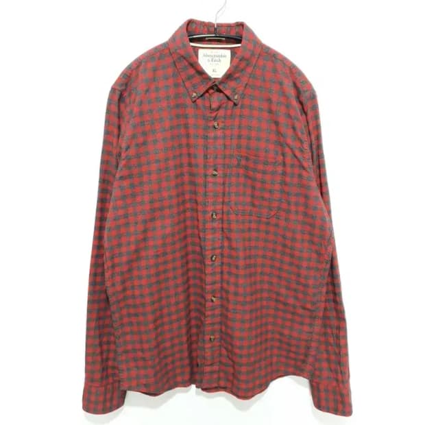 아베크롬비 체크 셔츠 XL_M1298