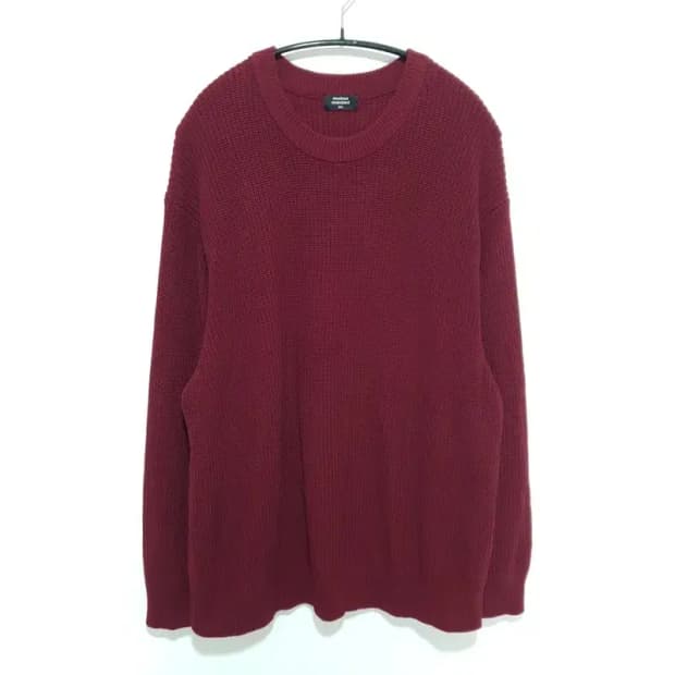 무탠다드 코튼 리브드 크루넥 니트 2XL_W0317