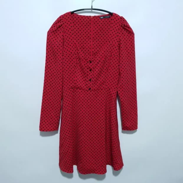 자라 땡땡이 원피스 S_M1354