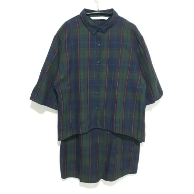 자라 레이어드 체크 원피스 M_S1333