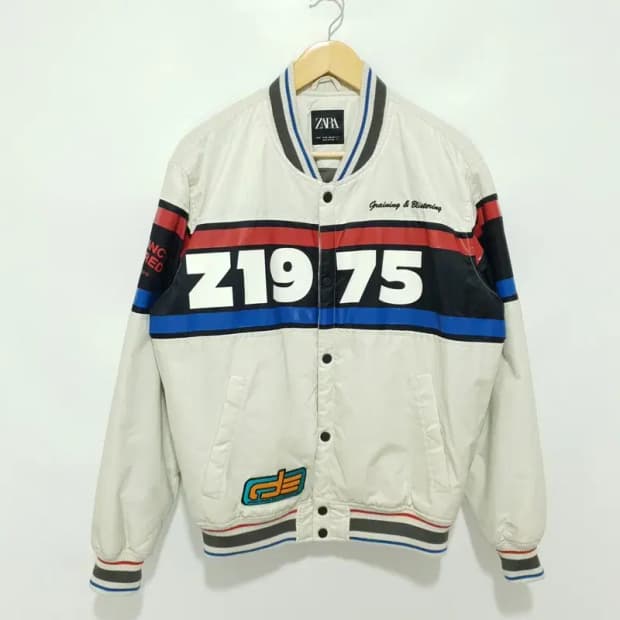 자라 맨 레이싱 점퍼 바시티 M_W0340