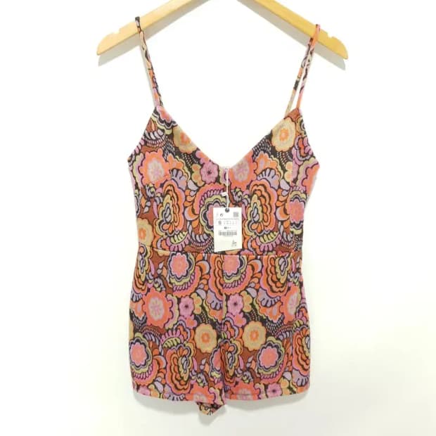 자라 패턴 니트 점프수트 S_S1404