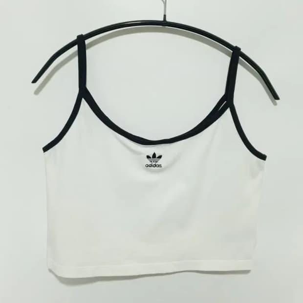 아디다스 스파게티 스트랩 크롭 탑 M_S1400