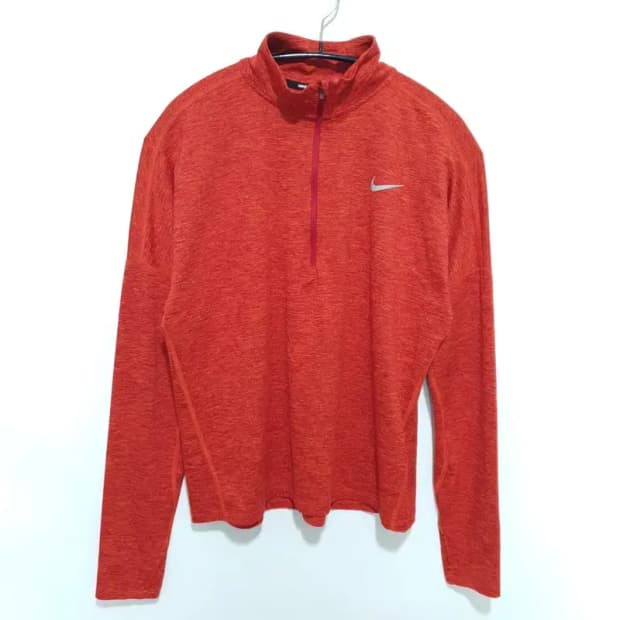 나이키 여성 런닝 기능성 반집업 핑거홀 긴팔 L 90_M1576