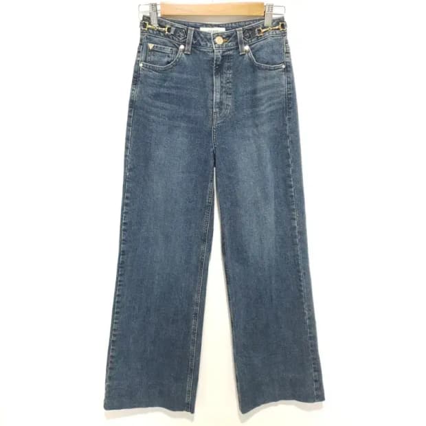 게스 여성 금속장식 D톤 플레어 부츠컷 데님 팬츠 25_M1630