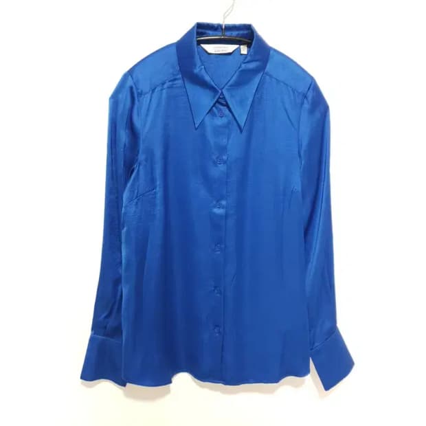 앤아더스토리즈 실크 혼방 새틴 블라우스 EUR 34_M1667