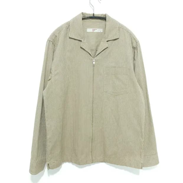 에잇세컨즈 스트라이프 집업 셔츠 M_M1657