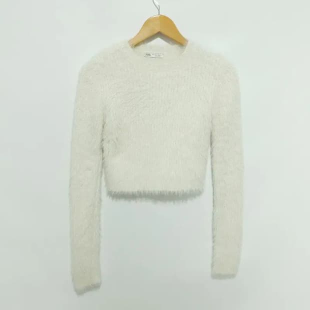자라 앙고라 크롭 니트 S_W0394