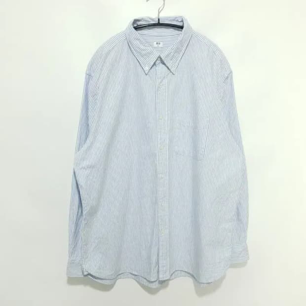 유니클로 옥스포드 오버핏 스트라이프 셔츠 XXL_M1732