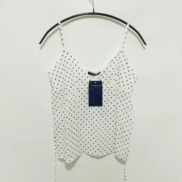 브랜디멜빌 땡땡이 슬리브리스 블라우스 F_S1484