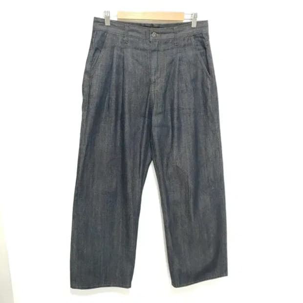 비슬로우 투턱 셀비지 데님 와이드 팬츠 30_M1764