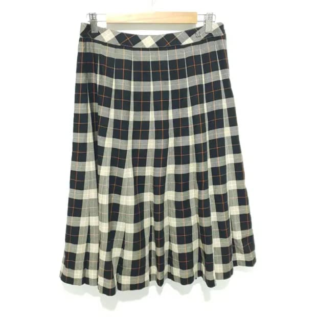 닥스 체크 플리츠 스커트 76-100_S1531