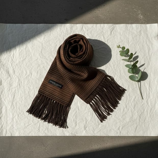 페르난도 소렌슨 캐시미어 머플러 브라운