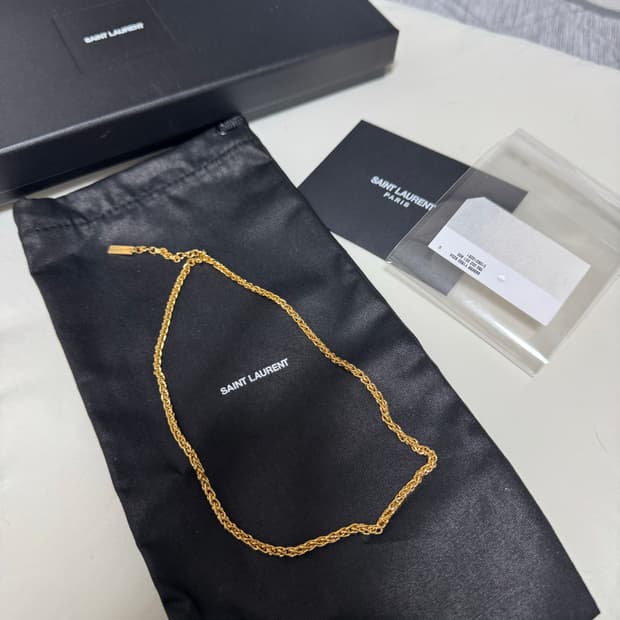 생로랑 골드 체인 목걸이(새상품 정품)
