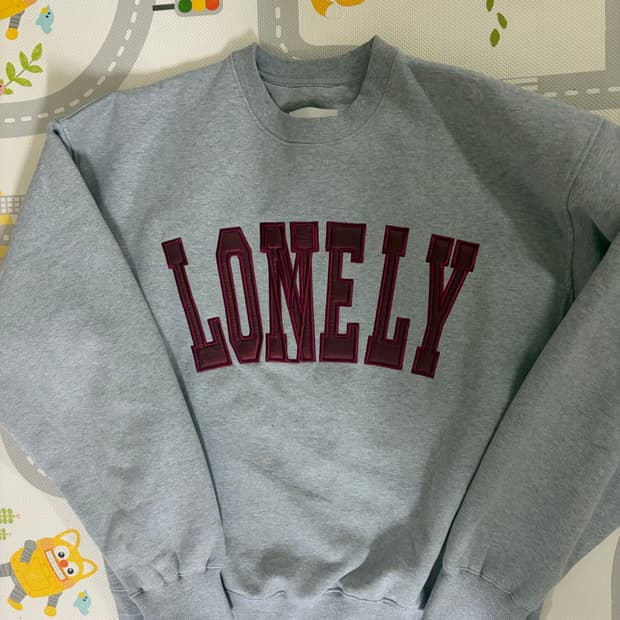 노앙 NOHANT Lonely 맨투맨 티셔츠 그레이 L