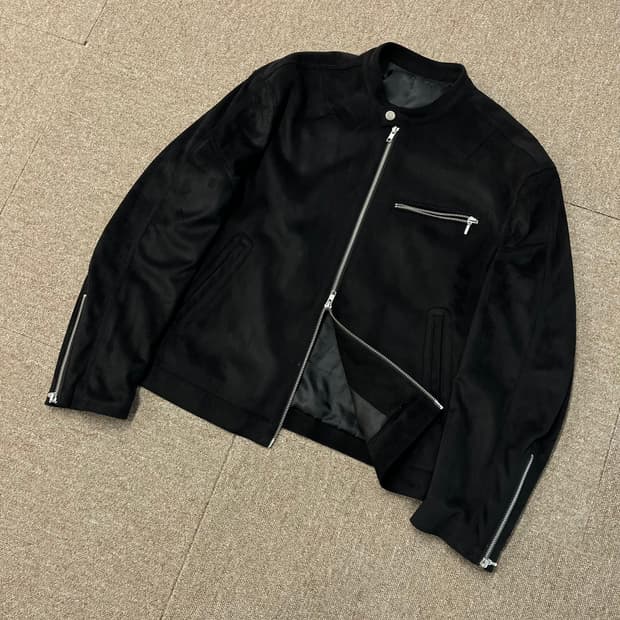 드로우핏 바이커 싱글 스웨이드 투웨이  자켓