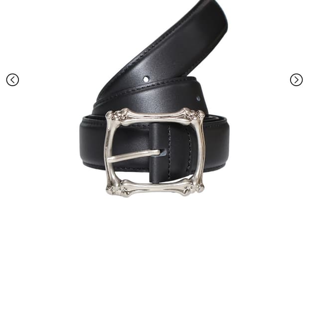Kamien x MJD BONE BELT BLACK