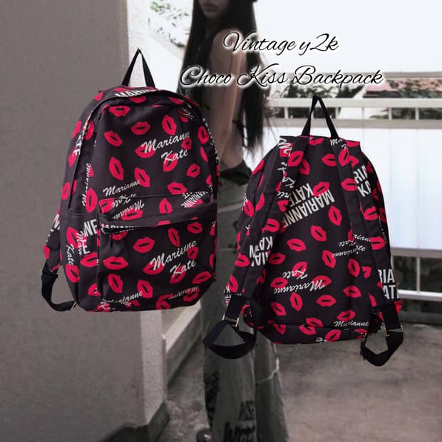 Vintage y2k Choco Kiss Backpack