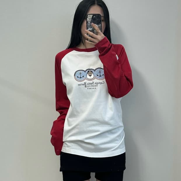 캡틴산타 빅로고 나그랑 롱 슬리브 긴팔티