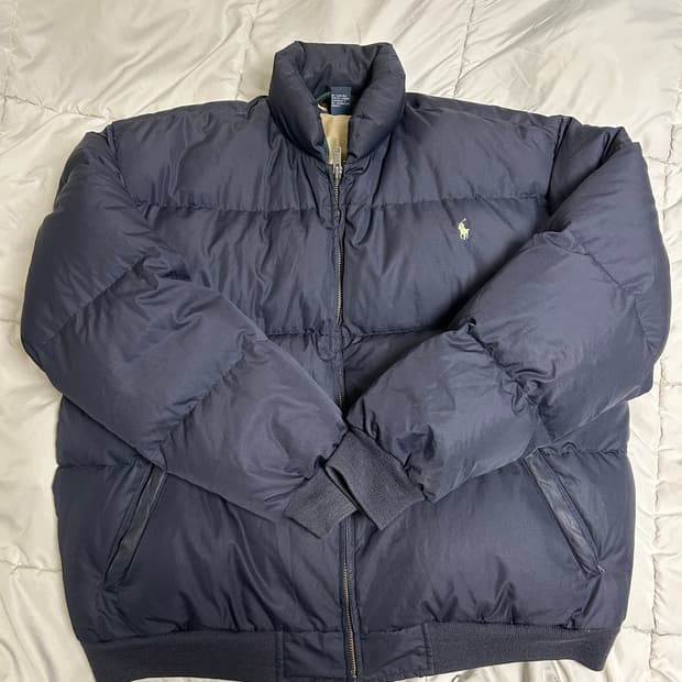 폴로 팔라스맛 네이비 푸퍼패딩 L