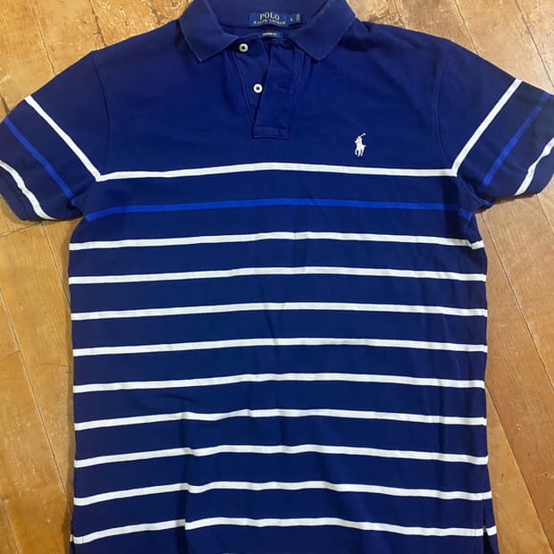 폴로 랄프로렌 스트라이프 카라티 L (100)