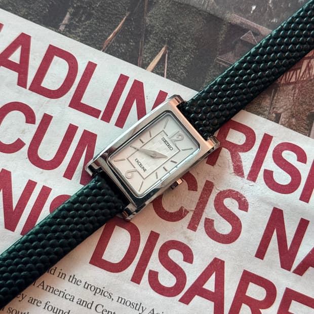 세이코 Seiko Exceline 엑셀린 스퀘어 쿼츠 레이디스