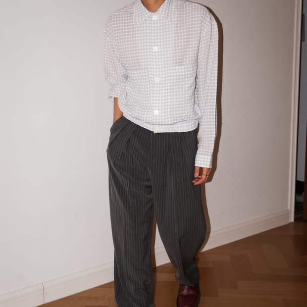 Leekie LEK 3 bone striped slacks S