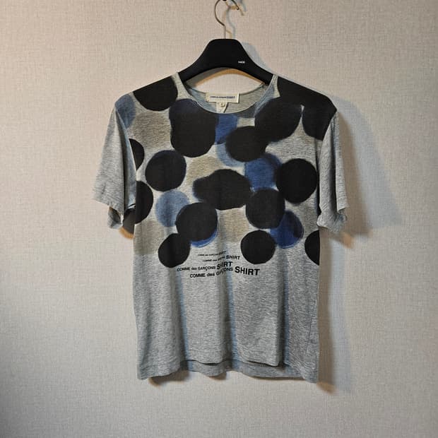 [S] 꼼데가르송 폴카 도트 티셔츠