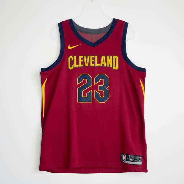 B2 나이키 클리블랜드 캐벌리어스 르브론 제임스 스윙맨 저지 105사이즈