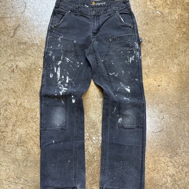 칼하트 페인팅 코튼 더블니