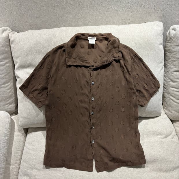 Plantation by Issey Miyake 링클 도트 블라우스