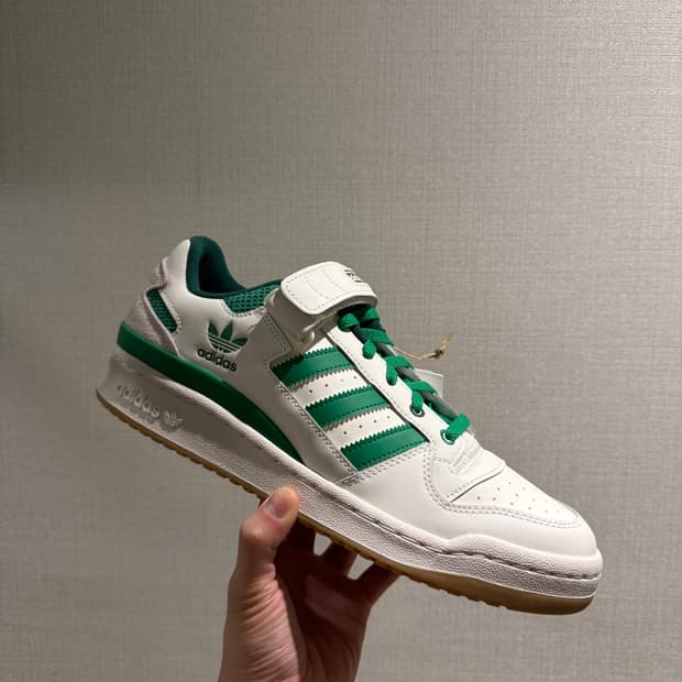 [295] 새상품 아디다스 포럼 화이트그린