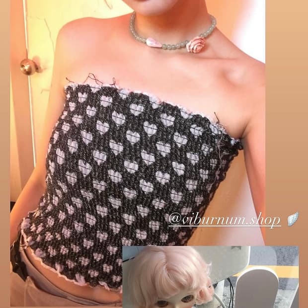 Viburnum shop 러블리 옥 장미 목걸이