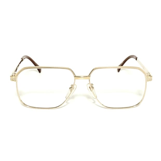데드스탁 클래식 골드 메탈 스퀘어  빅사이즈 안경테 